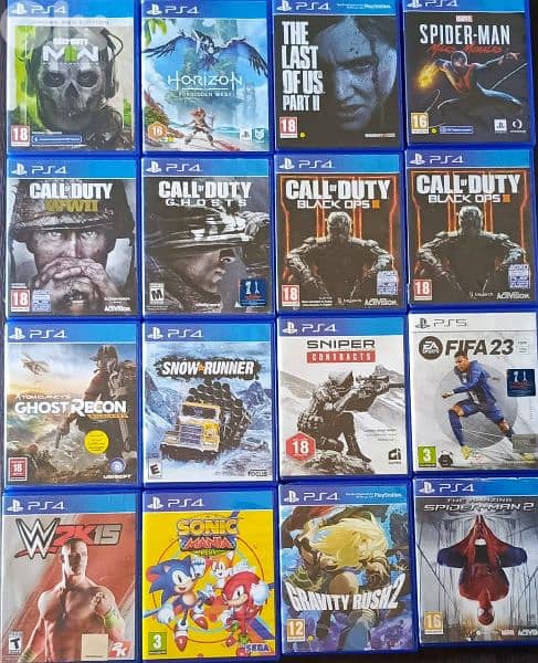 biggest collection of used PS4 CD org. 1