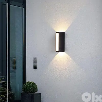 Outdoor Wall Light, 3-Sided Waterproof Wall Lamp, Warm Garden Light