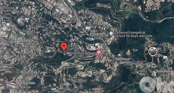 860 m2 Landwith Prime Location 4sale in Yarzeh - أرض للبيع في اليرزة