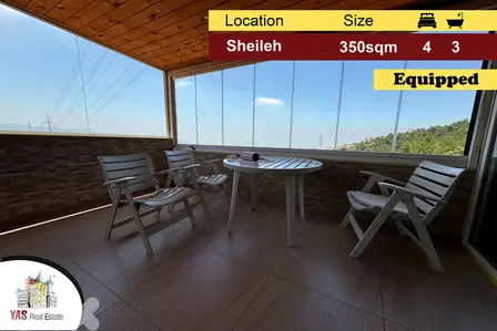 Sheileh 350m2 | Equipped | Well Maintained | Panoramic View | EL |