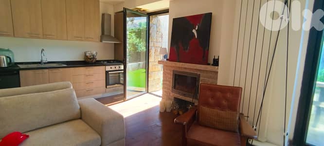 L15658-Furnished Chalet for Rent In Fakra Club With Mountain View