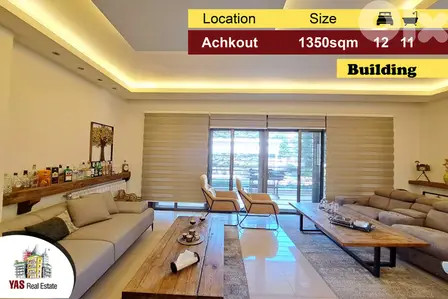 Achkout 1350m2 | 1000m2 Land | Three separated apartment |Roof | DA |