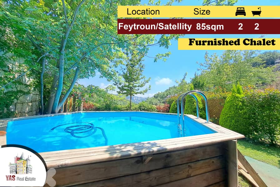 Feytroun/Satellity 85m2 | 110m2 Garden | Furnished | Private Pool | DA 0