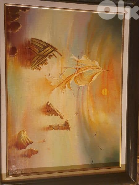famous lebanese artist samir abi rached, oil on canvas 50X70 cm 3