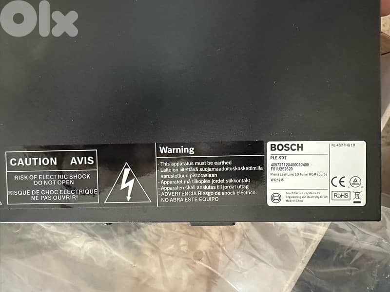 Bosch PLE-SDT Music Source, USB/SD/Tuner 3