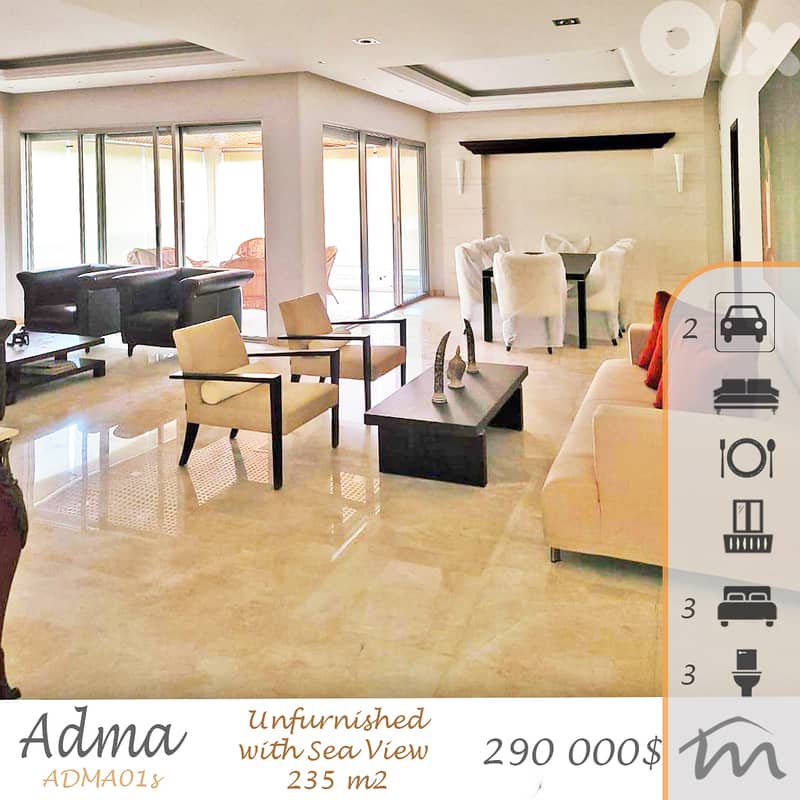 Adma | Decorated 235m² | 3 Bedrooms Apartment | Catchy Investment 0