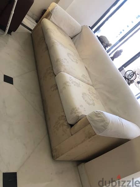 sofa bed with 2 arm chairs 0