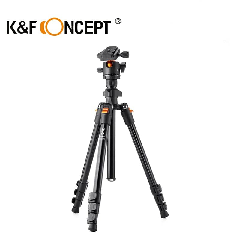 K&F Lightweight BI234M Tripod with Ball HeadOR Video Head 0