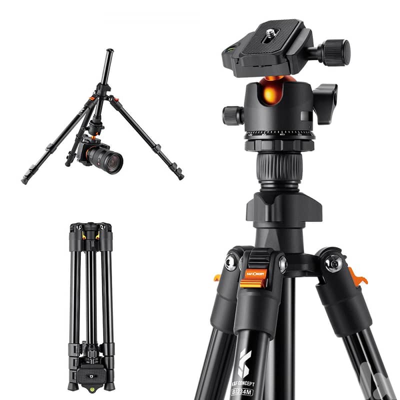 K&F Lightweight BI234M Tripod with Ball HeadOR Video Head 1