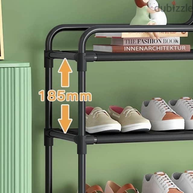 4-Layer Shoe Organizer with Top Storage Box 5