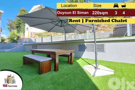 Ouyoun El Siman/Plateaul 220m2 | 200m2 Terrace | Furnished | DA