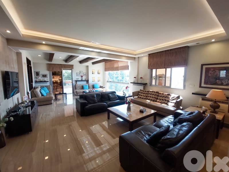 270 SQM Duplex in Dik El Mehdi, Metn + Sea and Mountain View 0