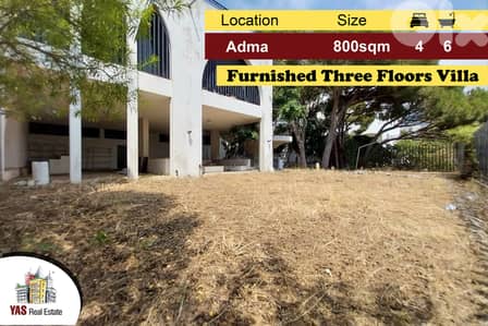 Adma 800m2 | 300m2 | Villa three Floors|Furnished|Unique Property|IV
