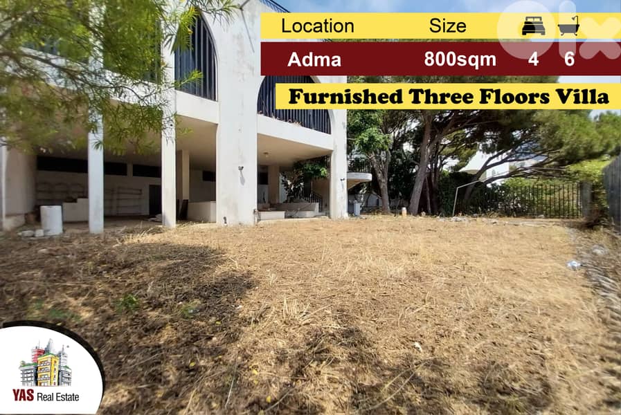 Adma 800m2 | 300m2 | Villa three Floors|Furnished|Unique Property|IV 0