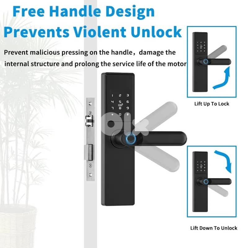 Tuya Smart Door Lock Biometric Fingerprint D-65 3