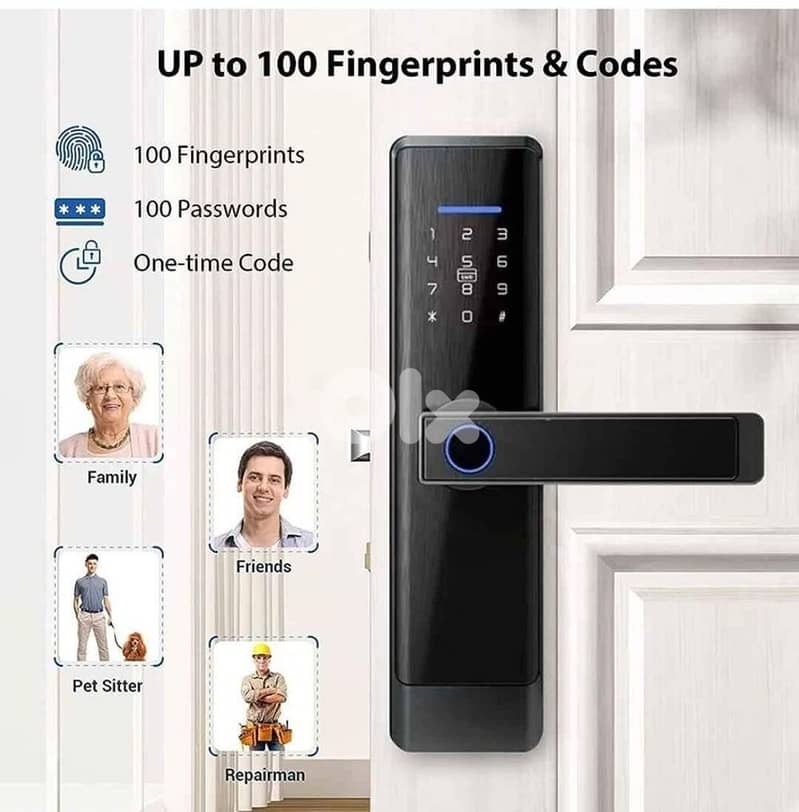 Tuya Smart Door Lock Biometric Fingerprint D-65 4