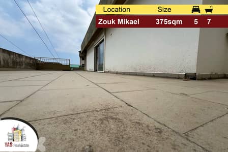 Zouk Mikael 375m2 | 200m2 Terrace | Modern | Panoramic View | EH |
