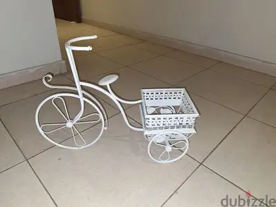bicycle with basket - white bicycle with basket - white
