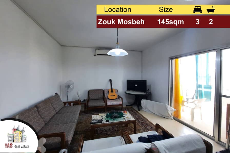 Zouk Mosbeh 145m2 | Sea View | Prime Location | Catch | CH | 0