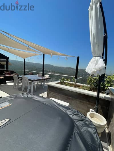 DUPLEX IN BROUMANA (440SQ) FULLY FURNISHED WITH POOL , (BR-298)