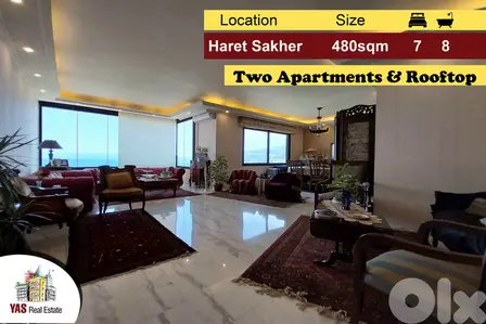 Haret Sakher 480m2 | Two Apartments| Renovated | Classy Area | IV MY |