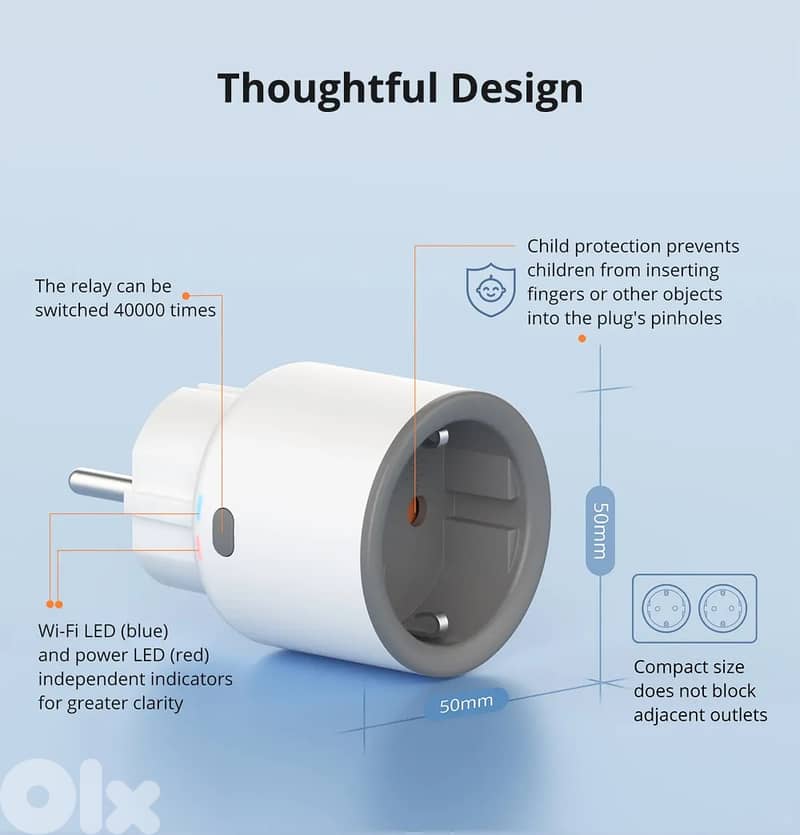 SONOFF S60 WiFi Smart Plug with energy meter 1