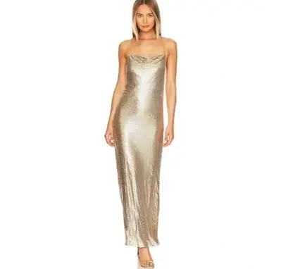 gold dress