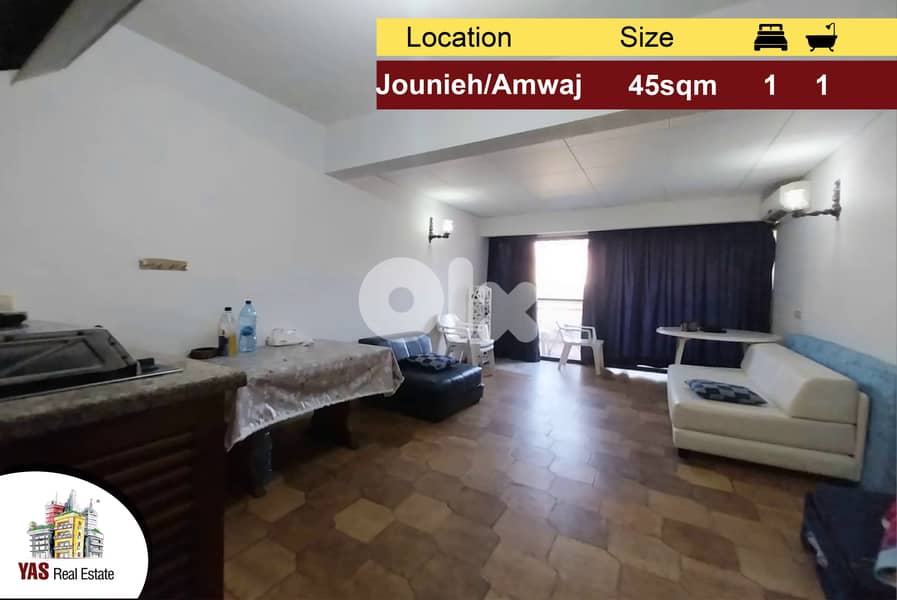 Jounieh/Amwaj 45m2 | Chalet | Open Mountain View | IV YAC 0