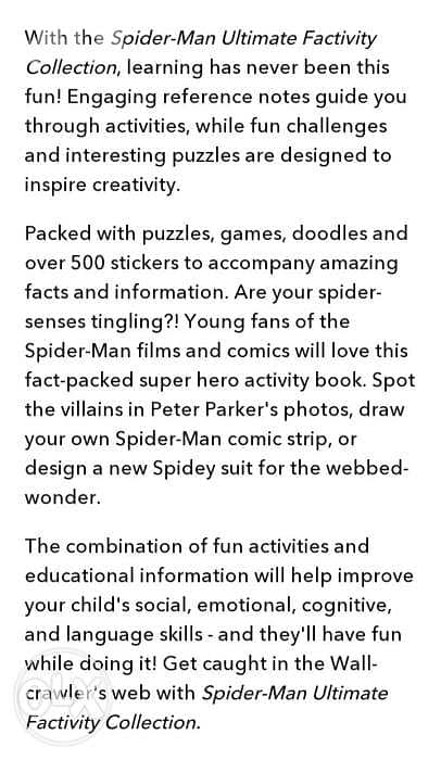 Spider-man Ultimate Factivity Collection Book. 2