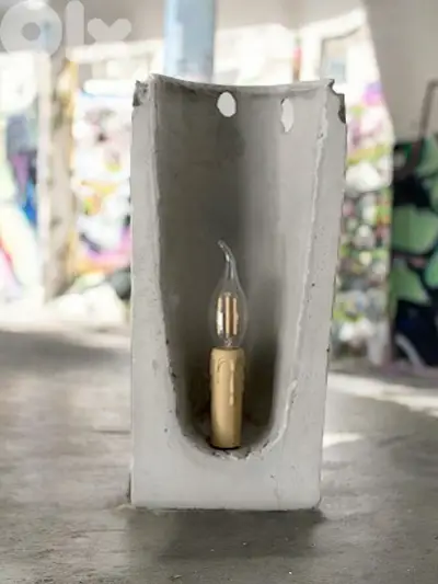 concrete lamp