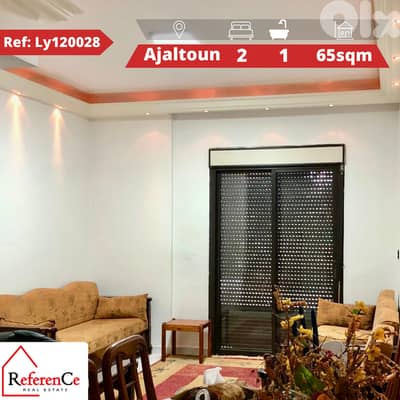 Furnished apartment for sale in ajaltoun شقة مفروشة في عجلتون