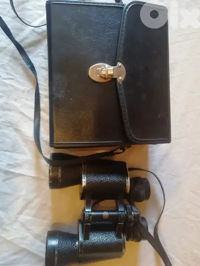 Safari vintage binocular 8 x 40 including neck strap & hard bag
