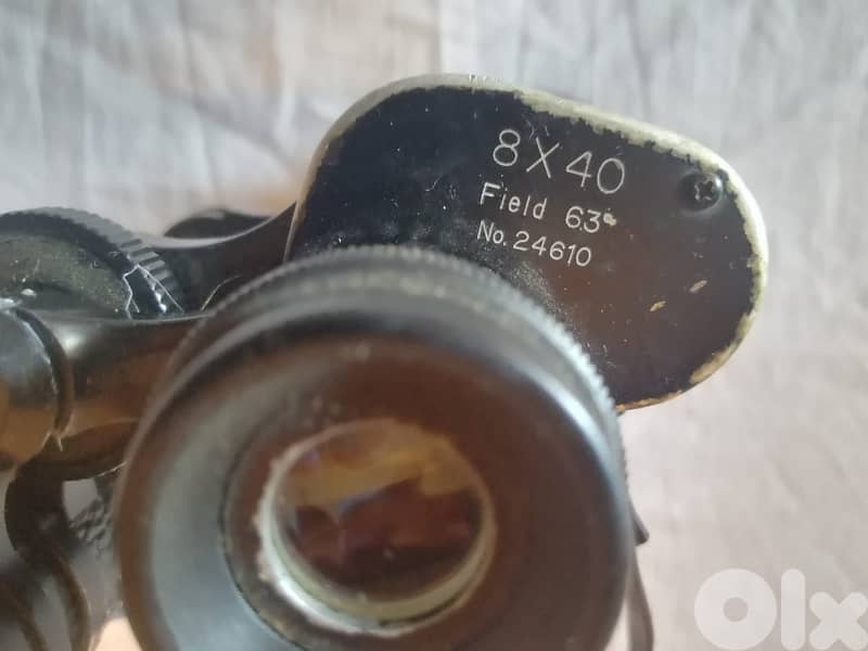 Safari vintage binocular 8 x 40 including neck strap & hard bag 5
