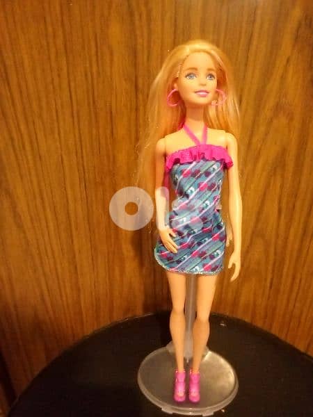 RAINBOW HAIR Barbie great doll Mattel 2015 long hair+Shoes=24$ 1