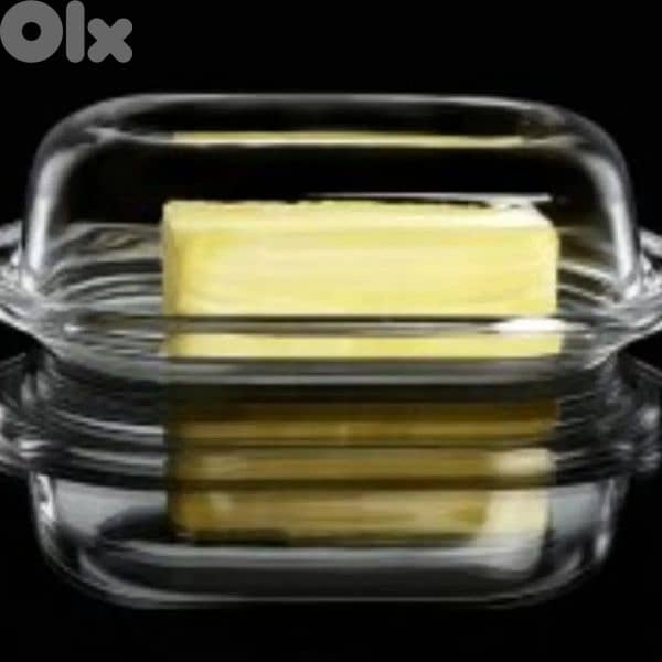 Elegant transparent butter storage plate 4