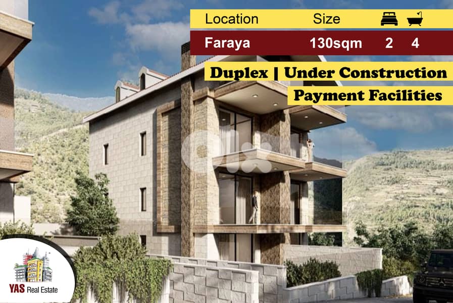 Faraya 130m2 | Under Construction | Duplex | View | Pyt Facilities |DA 0