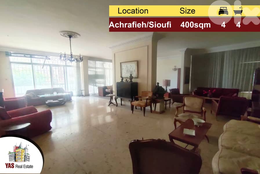 Achrafieh/Sioufi 400m2 | Prime Location | Well Maintained | AA MY | 0