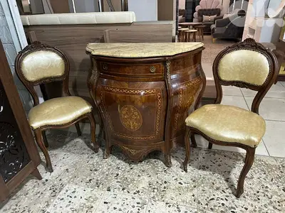 بهو مصري انتيك مع كرستين خشب زان كتير مرتبين