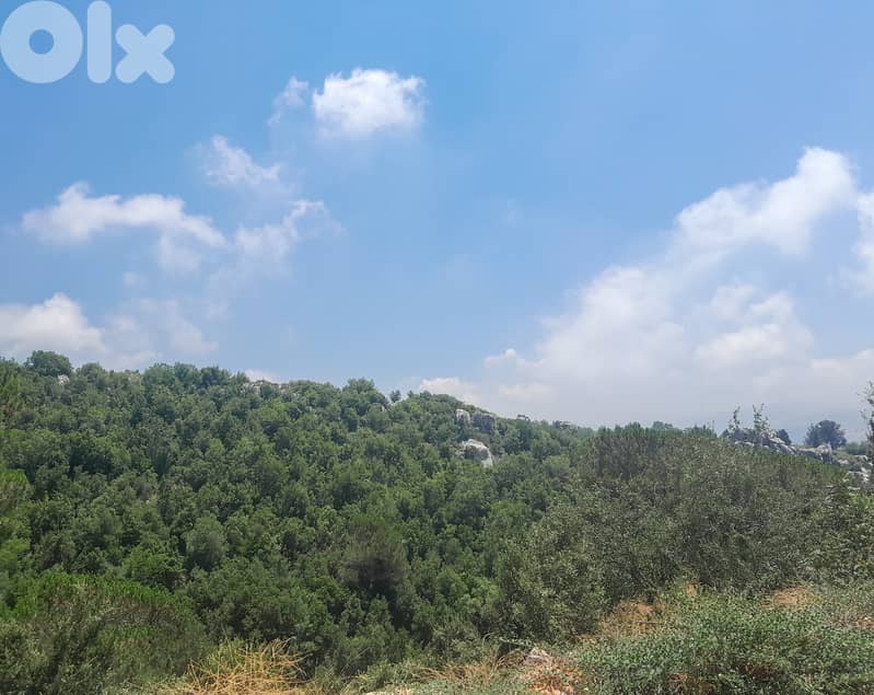 1665 SQM Land in Ajaltoun, Keserwan Overlooking the Mountains 0