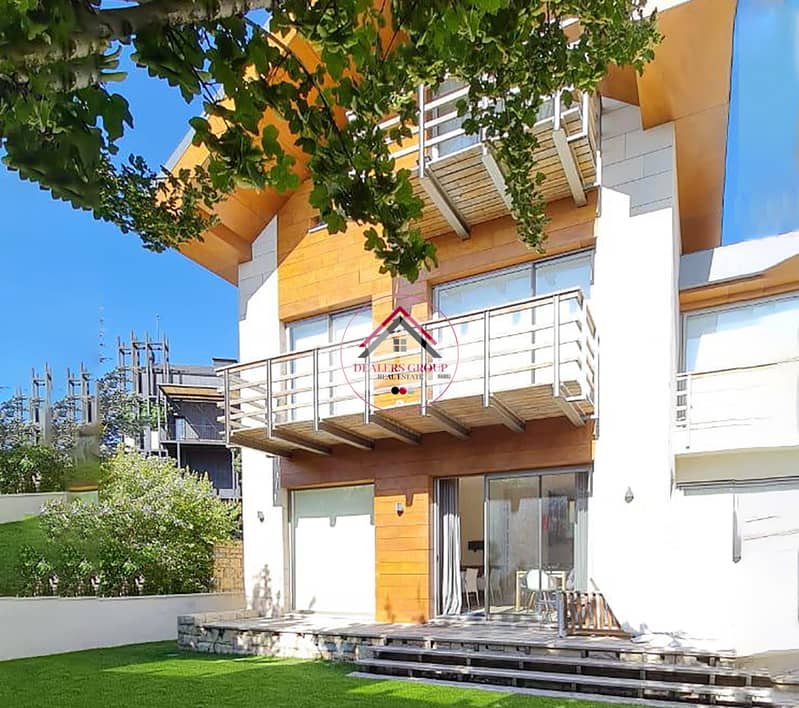Private Garden! Modern Chalet for sale in Ouyoun el Siman - Kfardebian 2