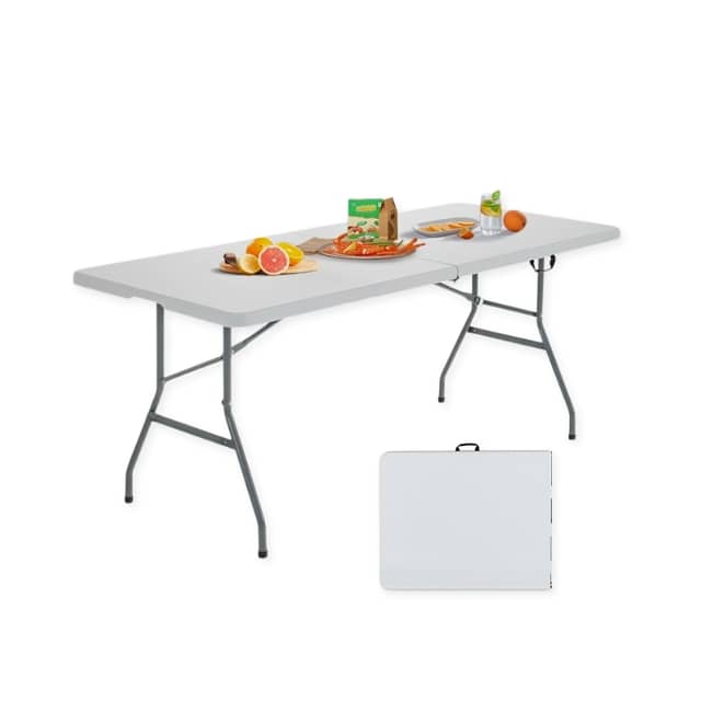 Folding Camping Table for Outdoor Picnics, BBQ & Garden, White, طاولة 2