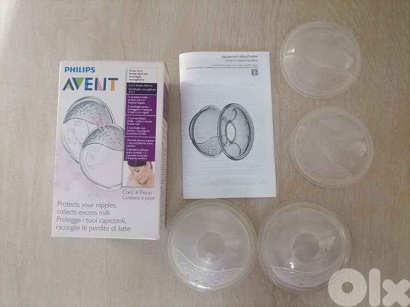 powered nasal aspirator +Philips avent  breast shell set 3