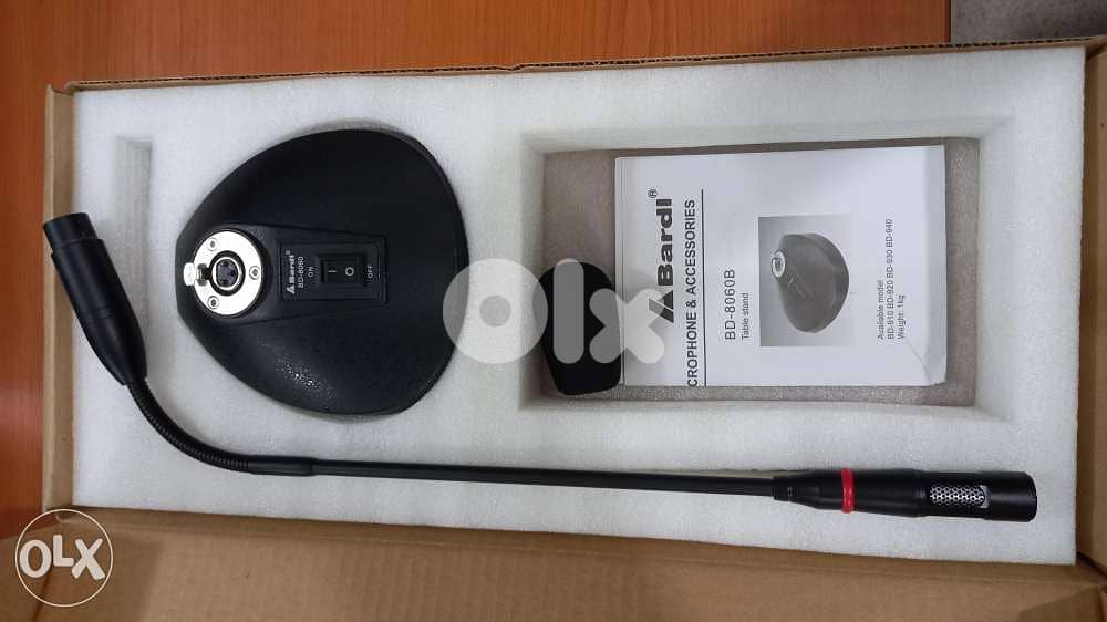 microphone gooseneck brand bardi,new in box 1