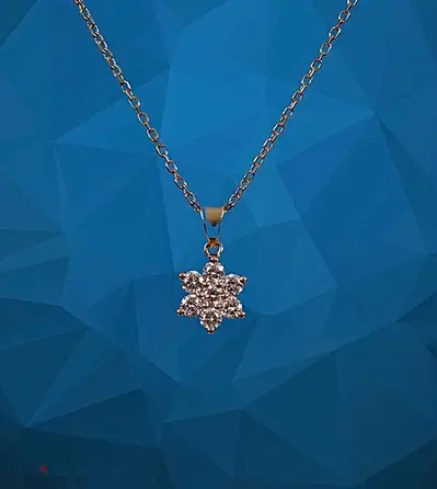 necklace flower diamond