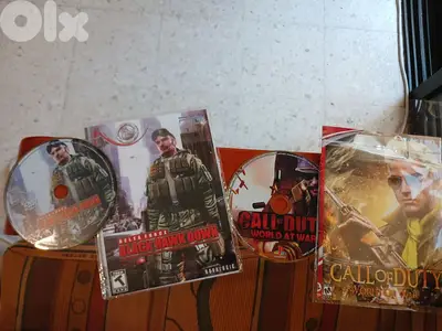 Call of Duty and Black Hawk PS2 CD games