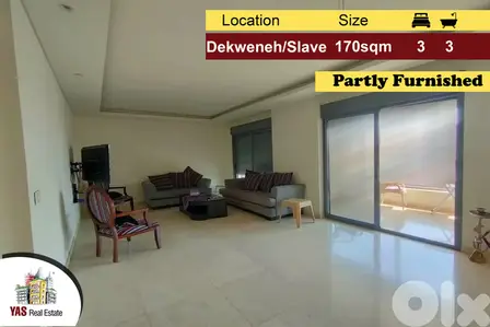 Dekweneh/Slave 170m2 | Partly Furnished | High End | AA |