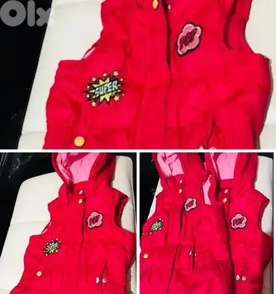 Both Gilet-Jackets . . red sizes: 4-5 & 5-6 years old