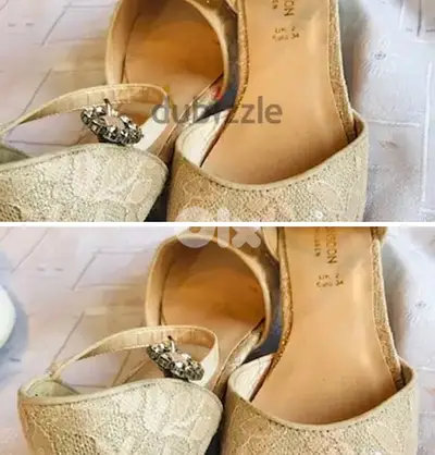 EXCELLENT Monsoon children Golden shoes size 34
