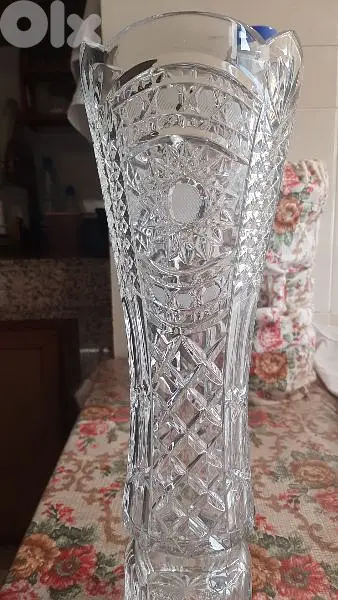 فاز كريستال روسي اصلي منقوش كبير