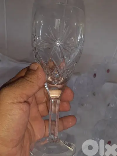 طقم كبايات كريستال روسي نقي منقوش 200ml عدد ٦